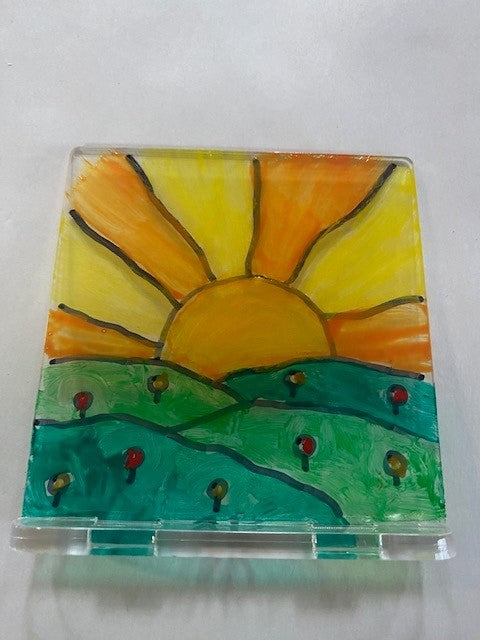 Children's Summer Holiday Crafts - Acrylic Panel Painting