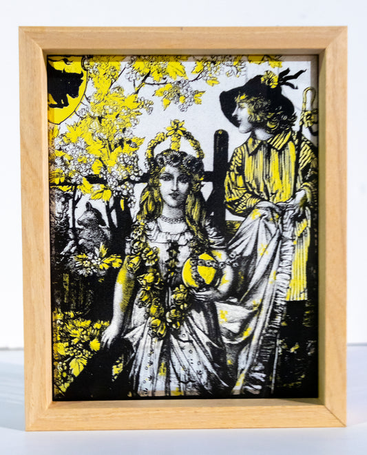 The May Queen - Screen Printed Glass