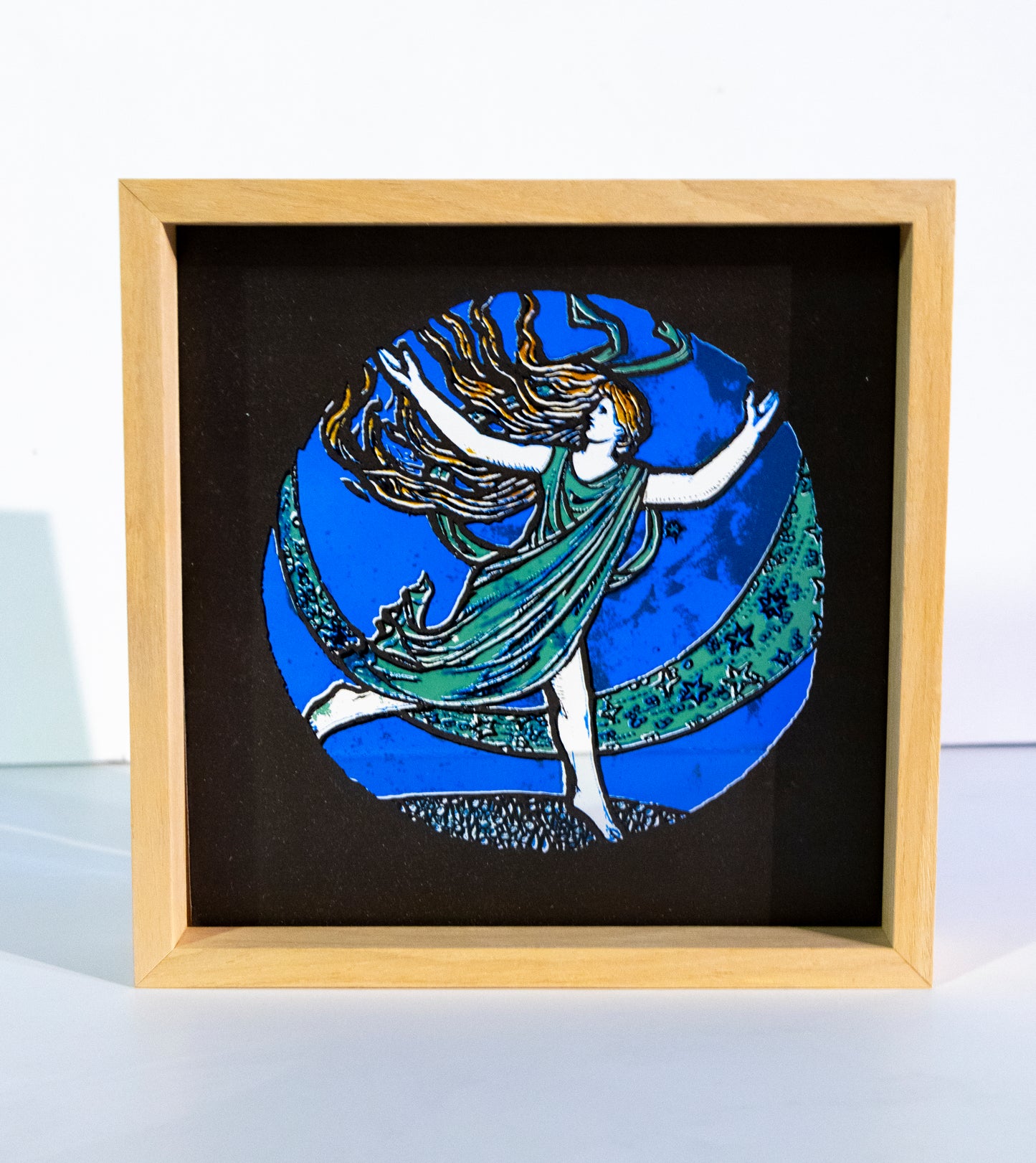 Girl Dancing - Screen Printed Glass