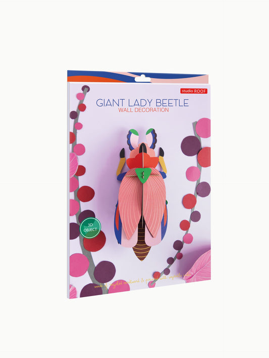 Studio Roof 3D Wall Decoration, Large Giant Lady Beetle